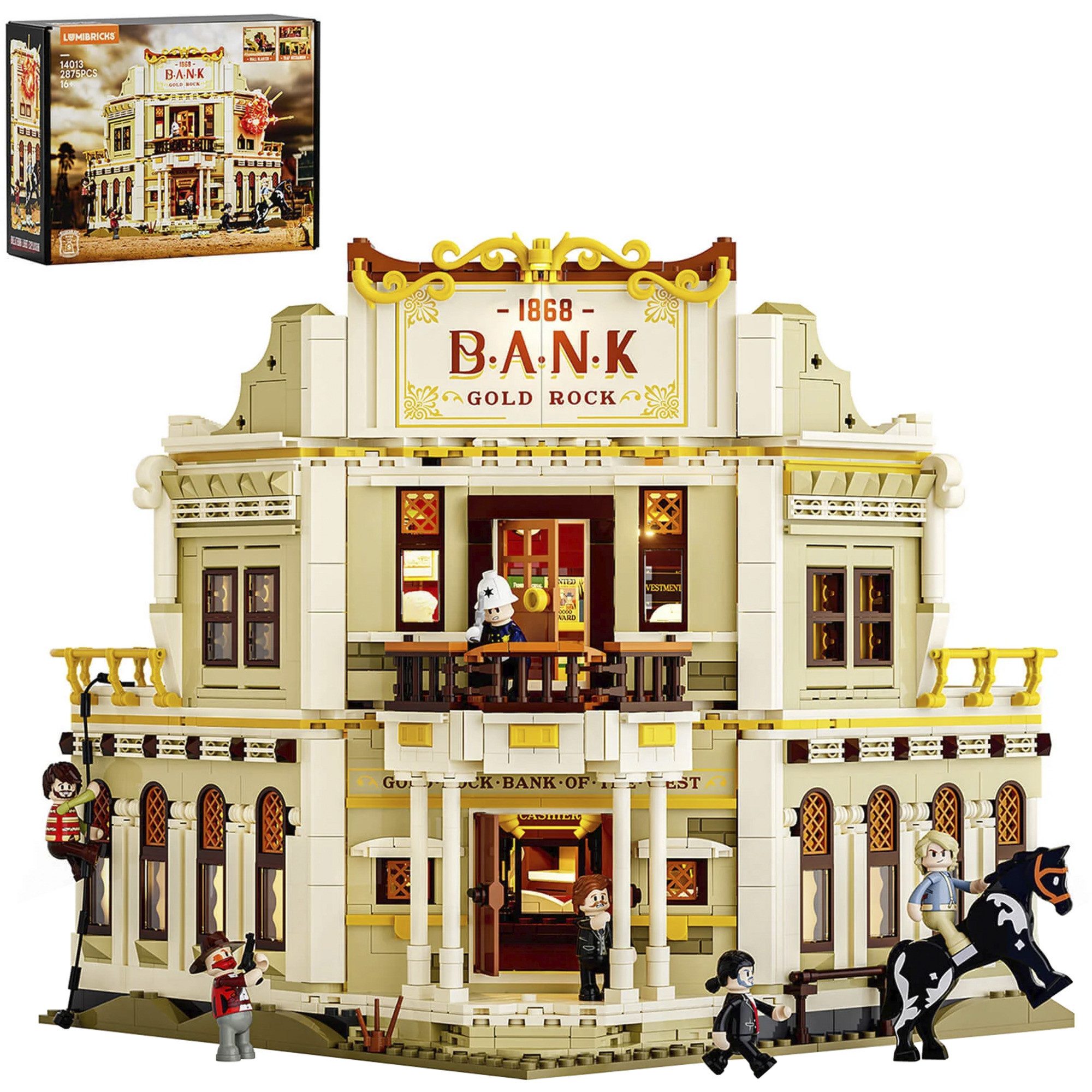 Lumibricks Lumibricks Western Bank Heist, Spielbausteine