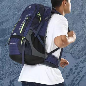 SHG Trekkingrucksack ⌂ Tourenrucksack Alpinrucksack Wanderrucksack Bergsteigerrucksack (Farbe: Blau, Hochtourenrucksack Freizeitrucksack), Rucksack Sportrucksack Reiserucksack Kletterrucksack