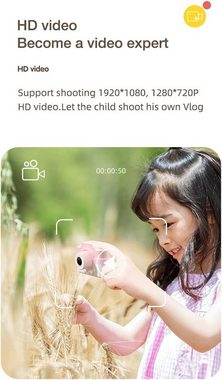 Fine Life Pro C4 Kinderkamera (48 MP, WLAN (Wi-Fi), Fotokamera mit Front- und Hecklinse, Sensorbildschirm)