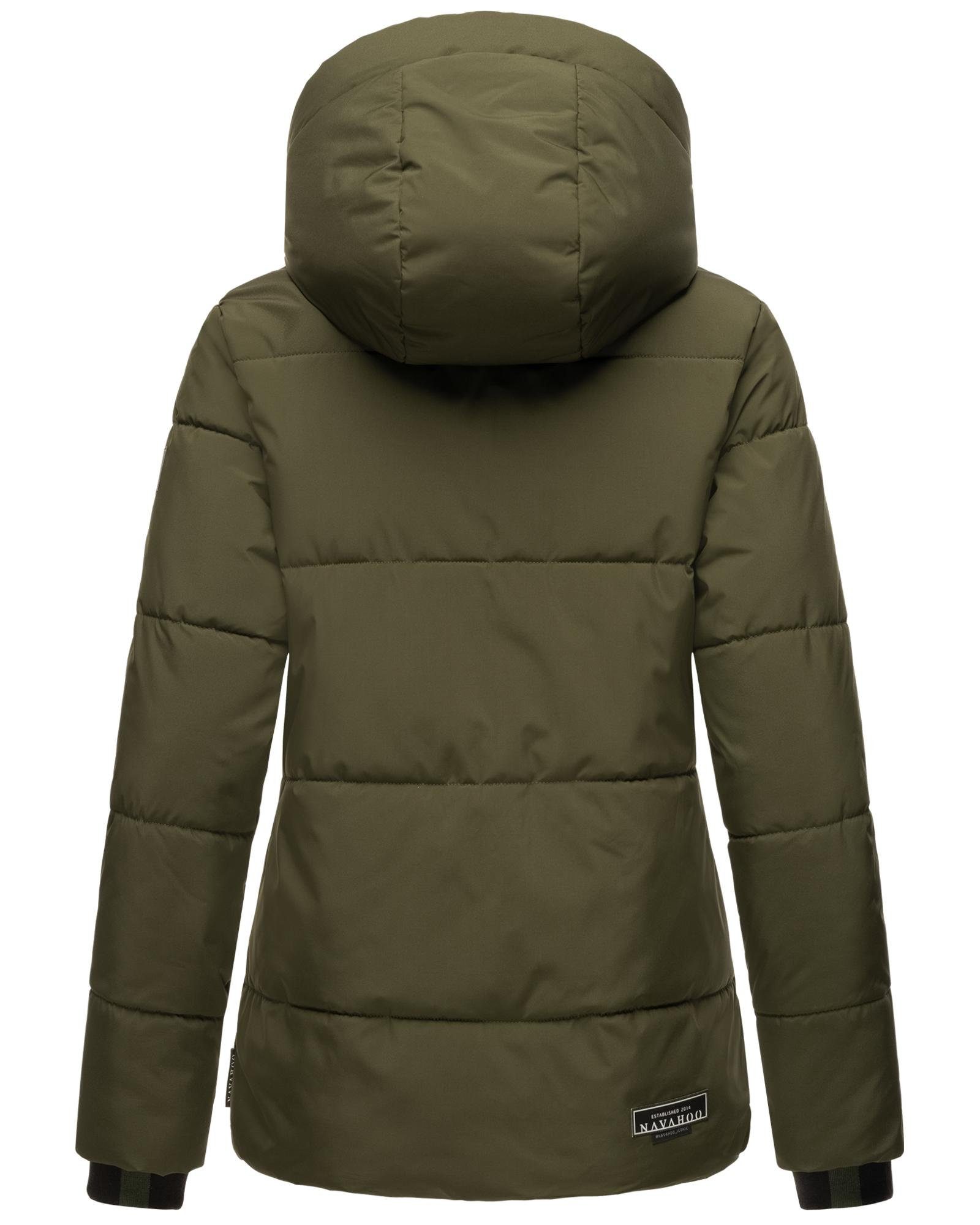 Navahoo Steppjacke Sag ja XIV Warme gesteppte Winterjacke mit Kapuze