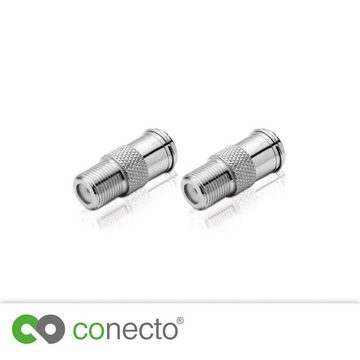conecto conecto F-Verbinder, F-Kupplung, F-Stecker Quick auf F-Buchse, Adapter SAT-Kabel