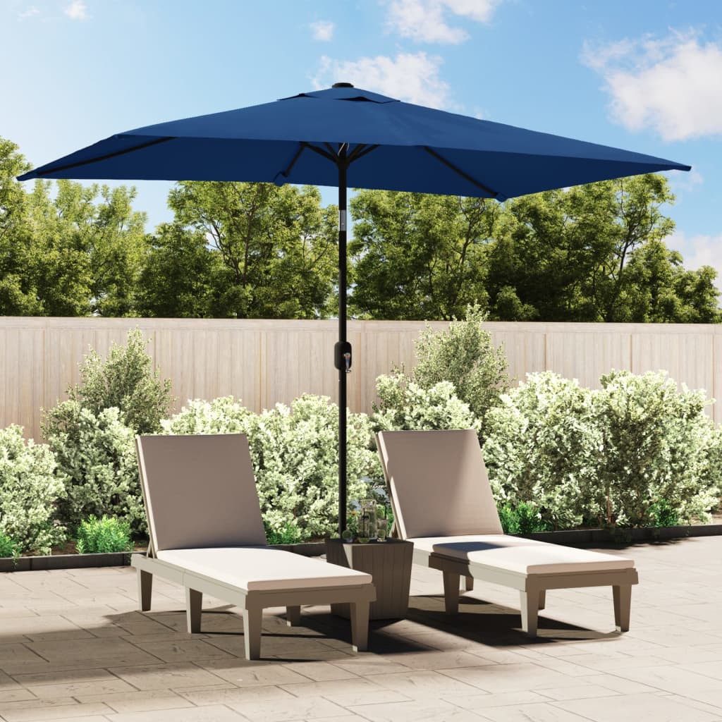 vidaXL Sonnenschirm, Balkonschirm mit Metall-Mast 300x200 günstig online kaufen