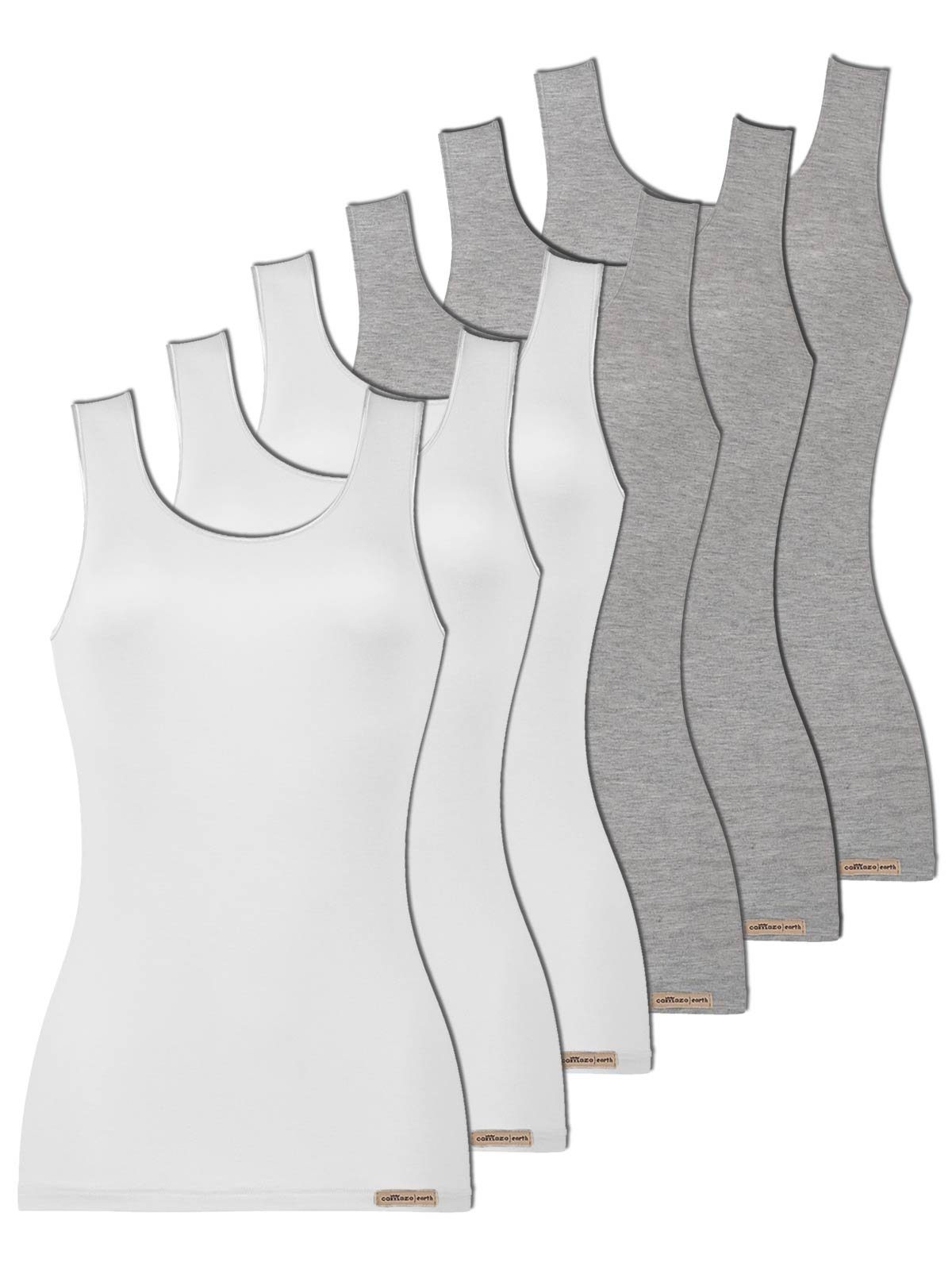 Achselhemd 6er Pack Damen Unterhemd Achselträger 2764