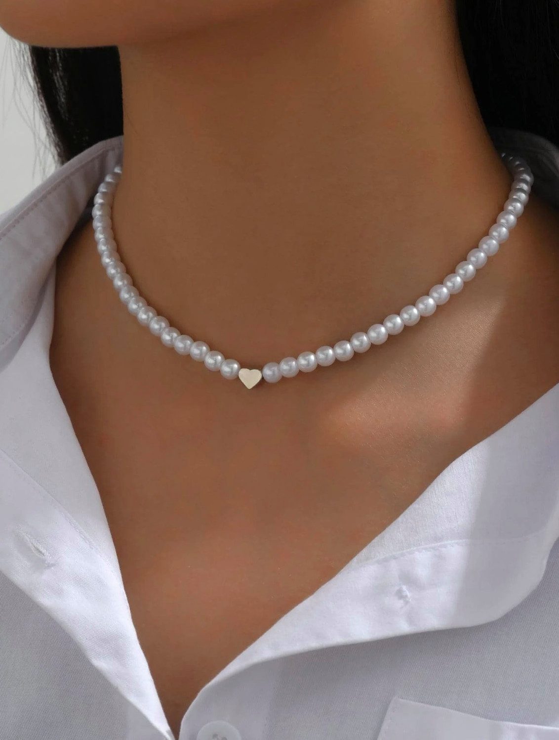 LIMONIA Perlenkette Damenkette Kette mit Anhänger günstig online kaufen