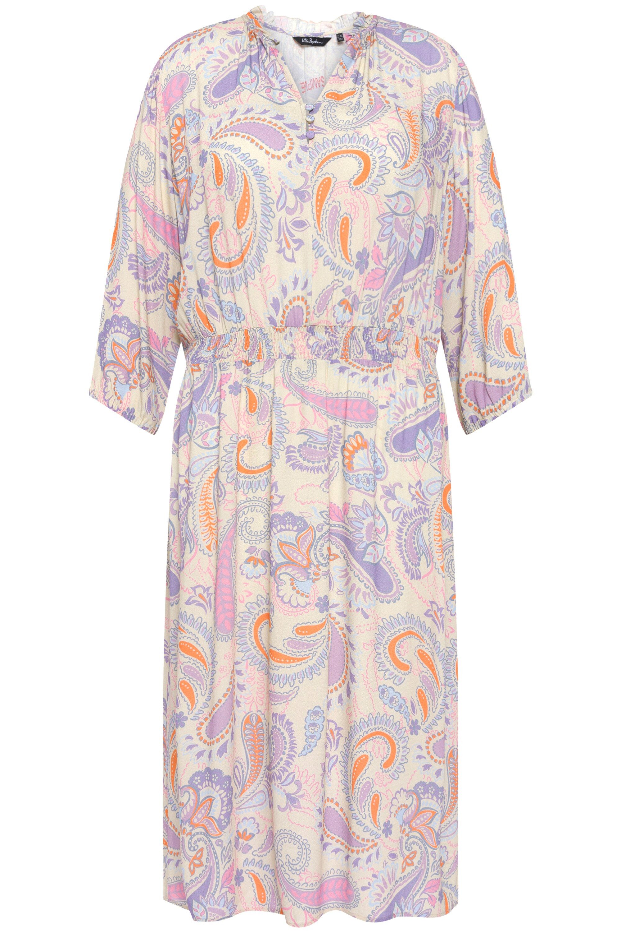 Ulla Popken Midikleid Kleid Paisley A-Linie günstig online kaufen