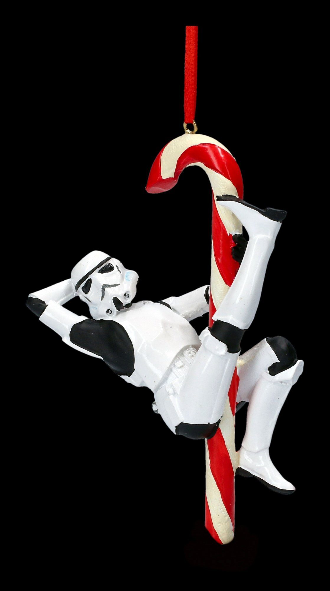 Figuren Shop GmbH Christbaumschmuck Christbaumschmuck - Stormtrooper Zuckerstange - Weihnachten Figur (1-tlg) – Bild 4 von 5