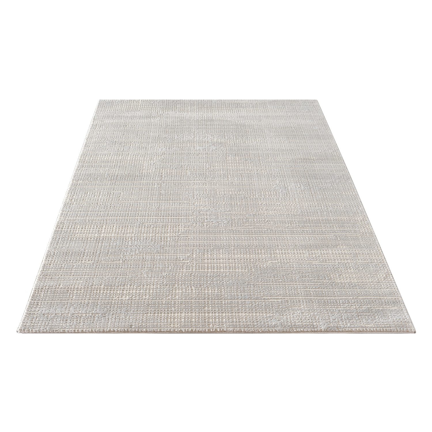 Carpetilla Designteppich Designer Teppich Wohnzimmer Abstrakt modern L.Grau günstig online kaufen