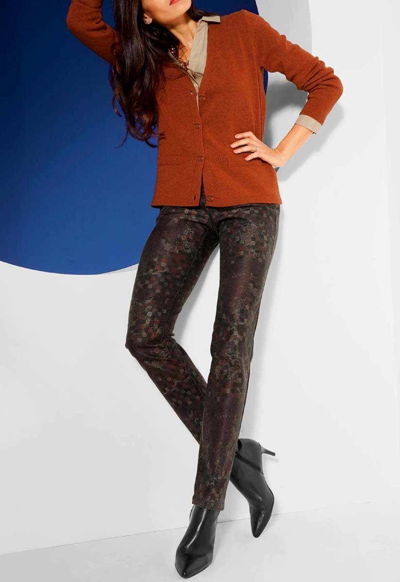 Ashley Brooke by heine Strickjacke ASHLEY BROOKE Damen  Designer-Wollstrickjacke m. Kaschmir, rostrot