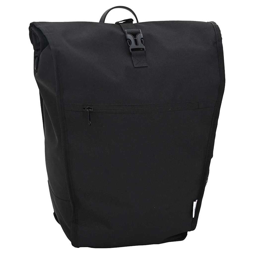 vidaXL Fahrradsattel Fahrradtasche Schwarz 34 x 16 x 59 cm Polyester (1-tlg)