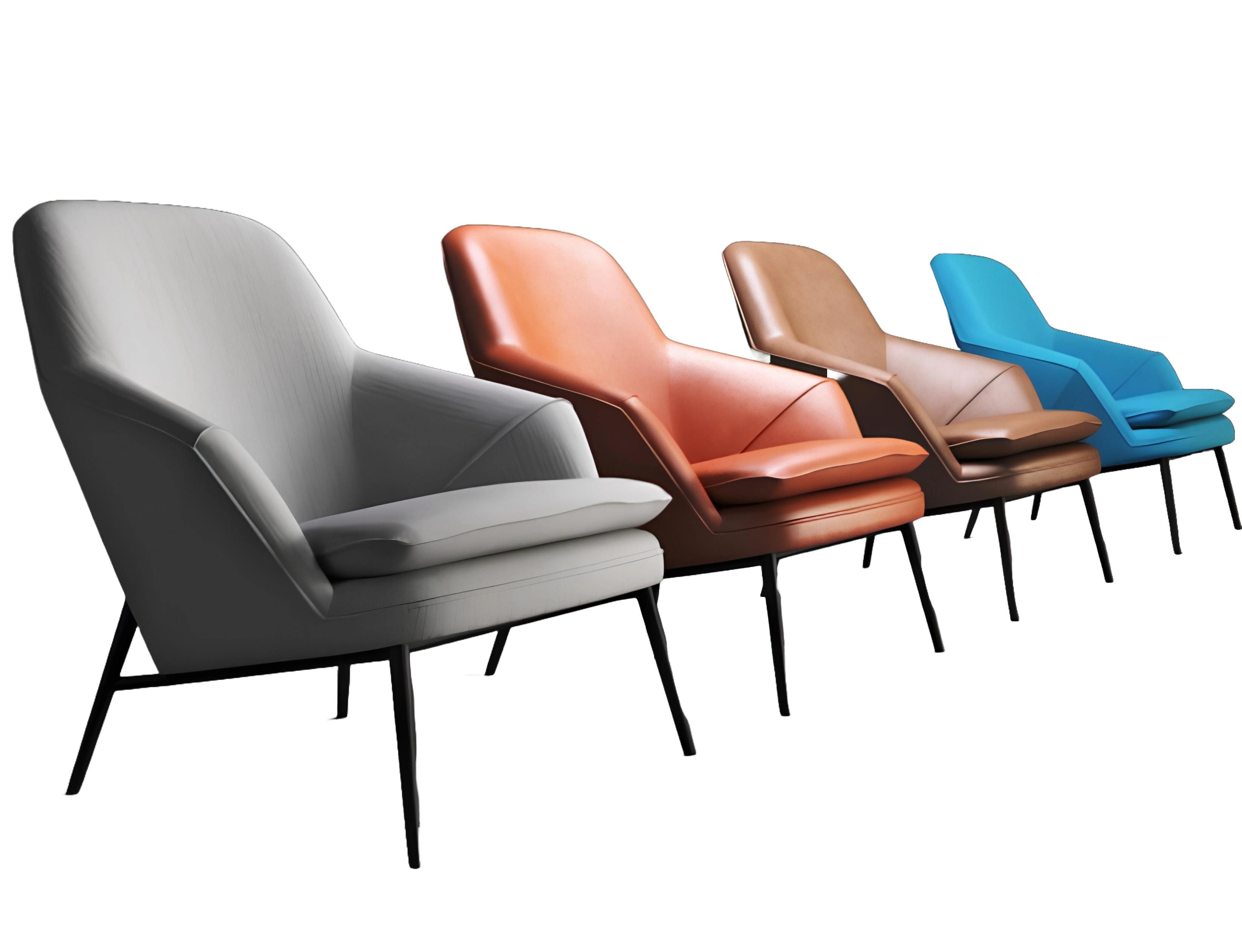Xlmoebel Sessel Luxus-Lounge-Sessel aus Leder mit elegantem Design und Komfort (Sessel), Hergestellt in Europa