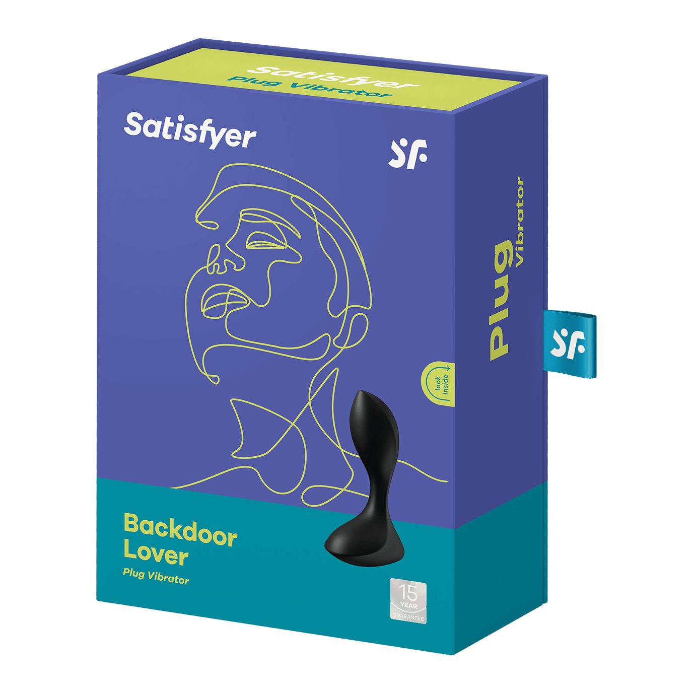 Analvibrator 11 wasserdicht Satisfyer cm, Analplug Lover', schwarz (IPX7) Satisfyer 'Backdoor