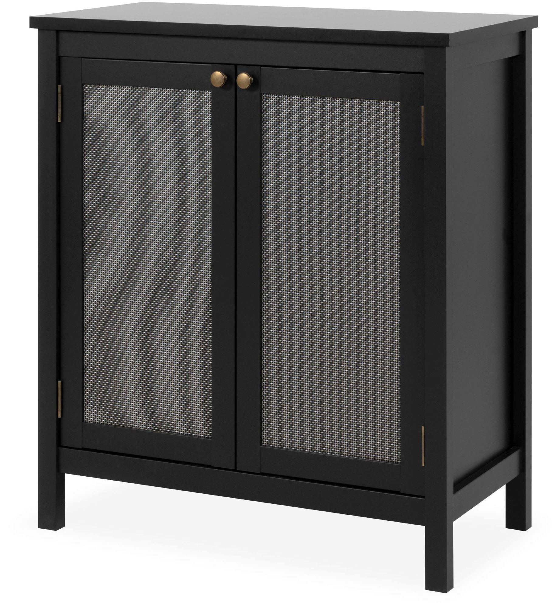 Finori Kommode Cordoba 01A, Modern Rahmentüren mit 3D-Geflecht 55 x 110 x 30 cm