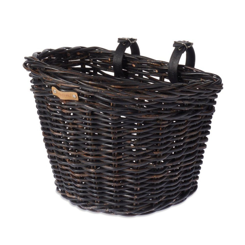 Basil Fahrradkorb Vorderrrad-Korb Darcy L Rattan 35x3628cm, Lenkerbefestigung