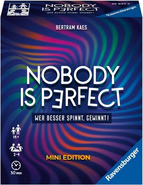 Ravensburger Spiel, Nobody is perfect Mini Edition, Made in Europe, FSC® - schützt Wald - weltweit