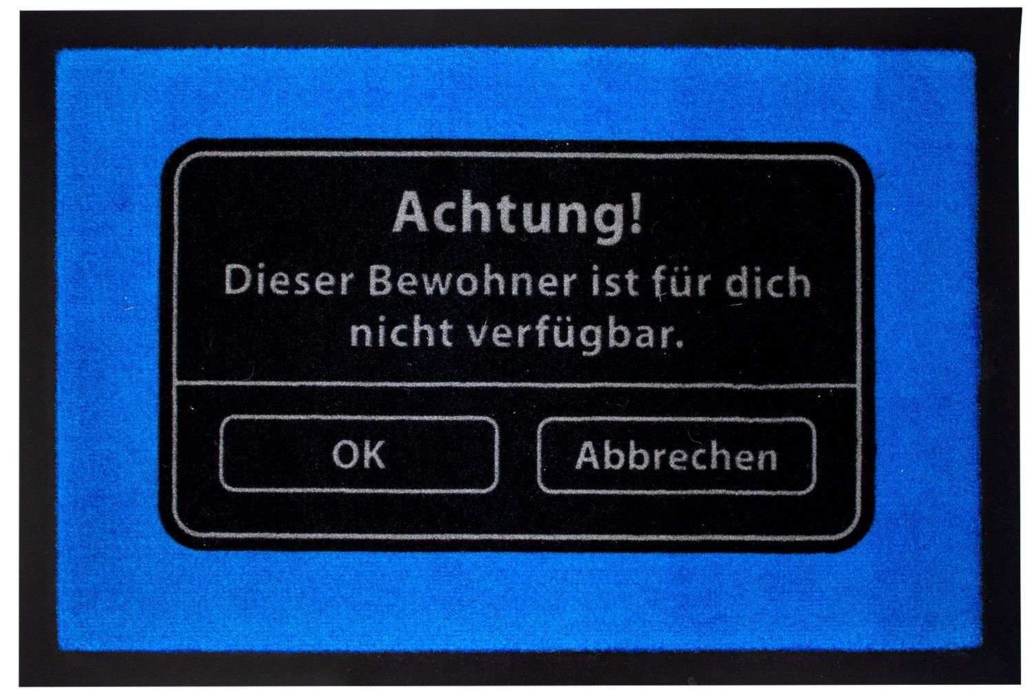 Fußmatte Dieser Bewohner ist zur Zeit nicht Verfügbar, Mr. Ghorbani, Rechteckig, Höhe: 3 mm | Fußmatten