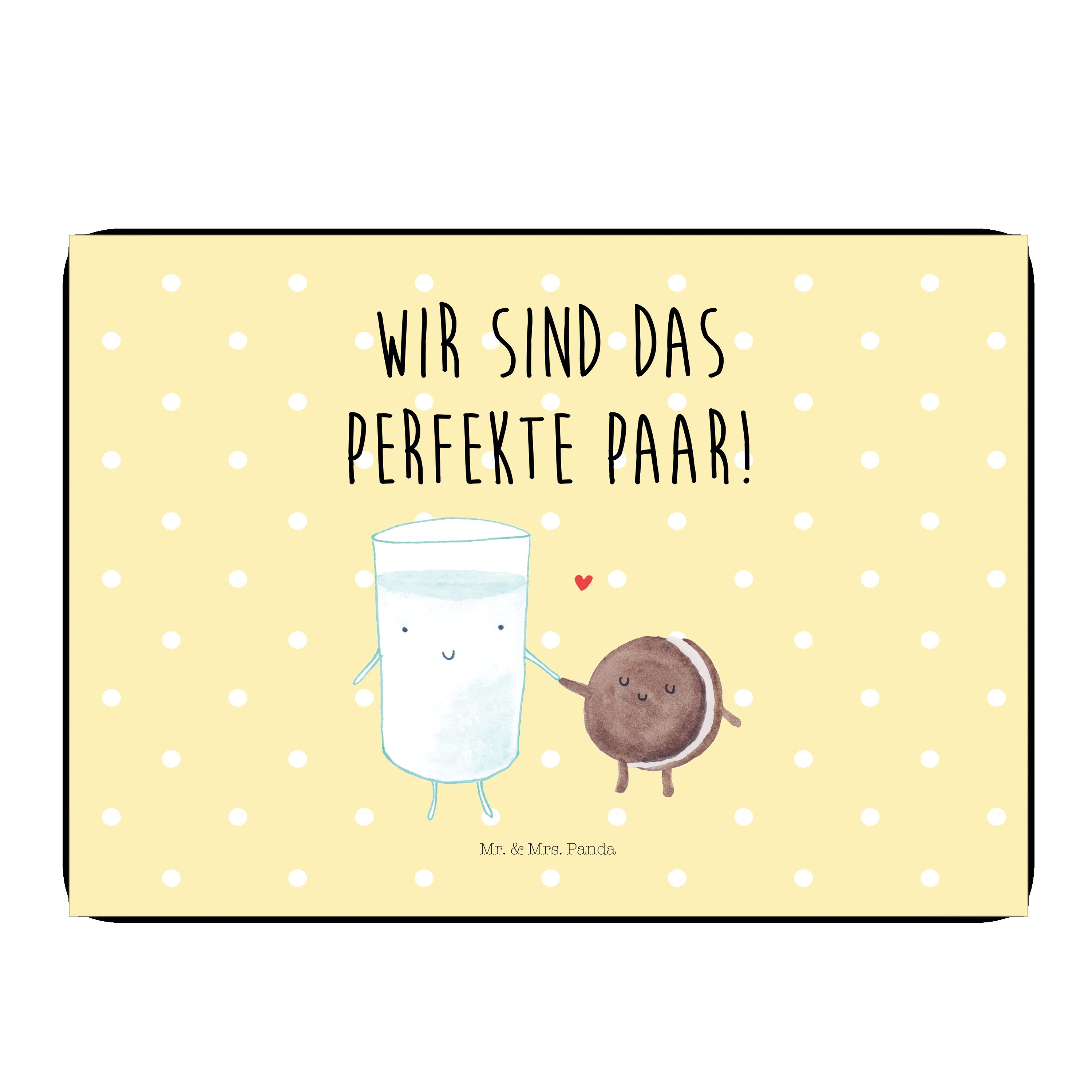 Mr. & Mrs. Panda Radiergummi »Milch & Keks Gelb Pastell Geschenk