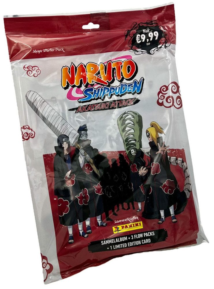 Panini Sammelkarte Naruto Shippuden Akatsuki Attack Trading Cards Starter-Set *Deutsche V