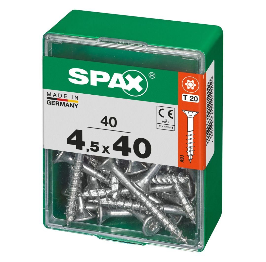 - SPAX 20 40 mm TX 40 Holzbauschraube Spax Universalschrauben x 4.5