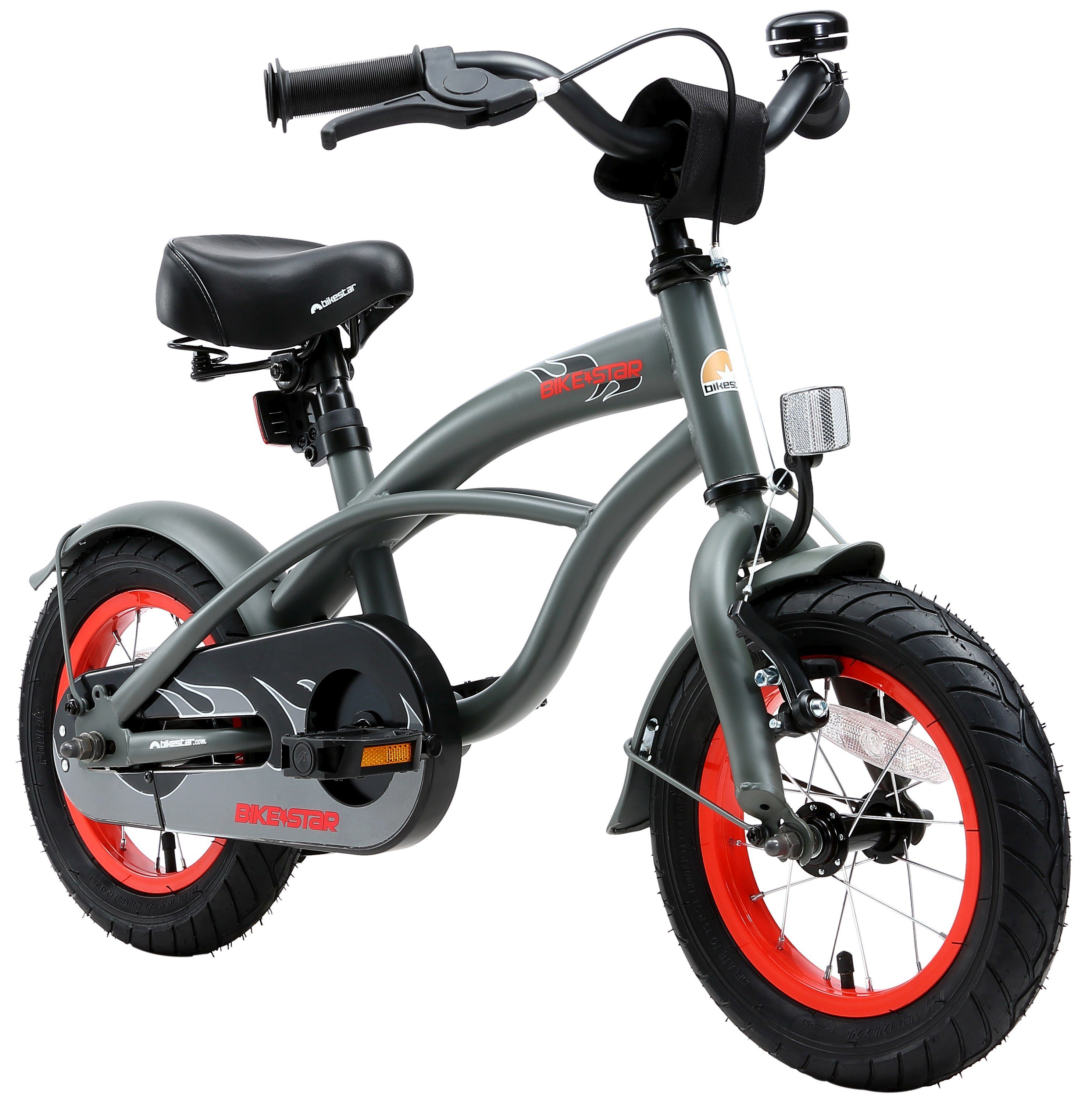 Kinderfahrrad Cruiser, 12 Zoll, ab 95 cm, 3 - 5 Jahre, Jungen, Mädchen