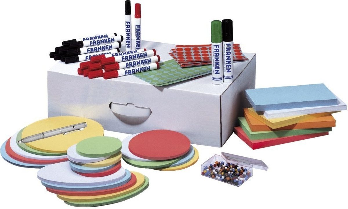 FRANKEN Moderationskoffer Moderations-Box X-tra! Line Grundausstattung Karton