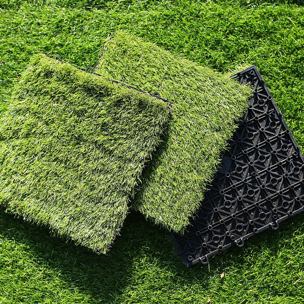 euroharry WPC-Fliesen 11St. 30x30 cm WPC Fliese Terrassen fliesen Klickflie günstig online kaufen