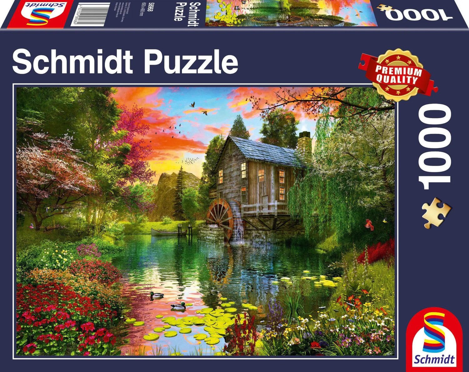Puzzle Die Wassermühle Puzzle 1.000 Teile