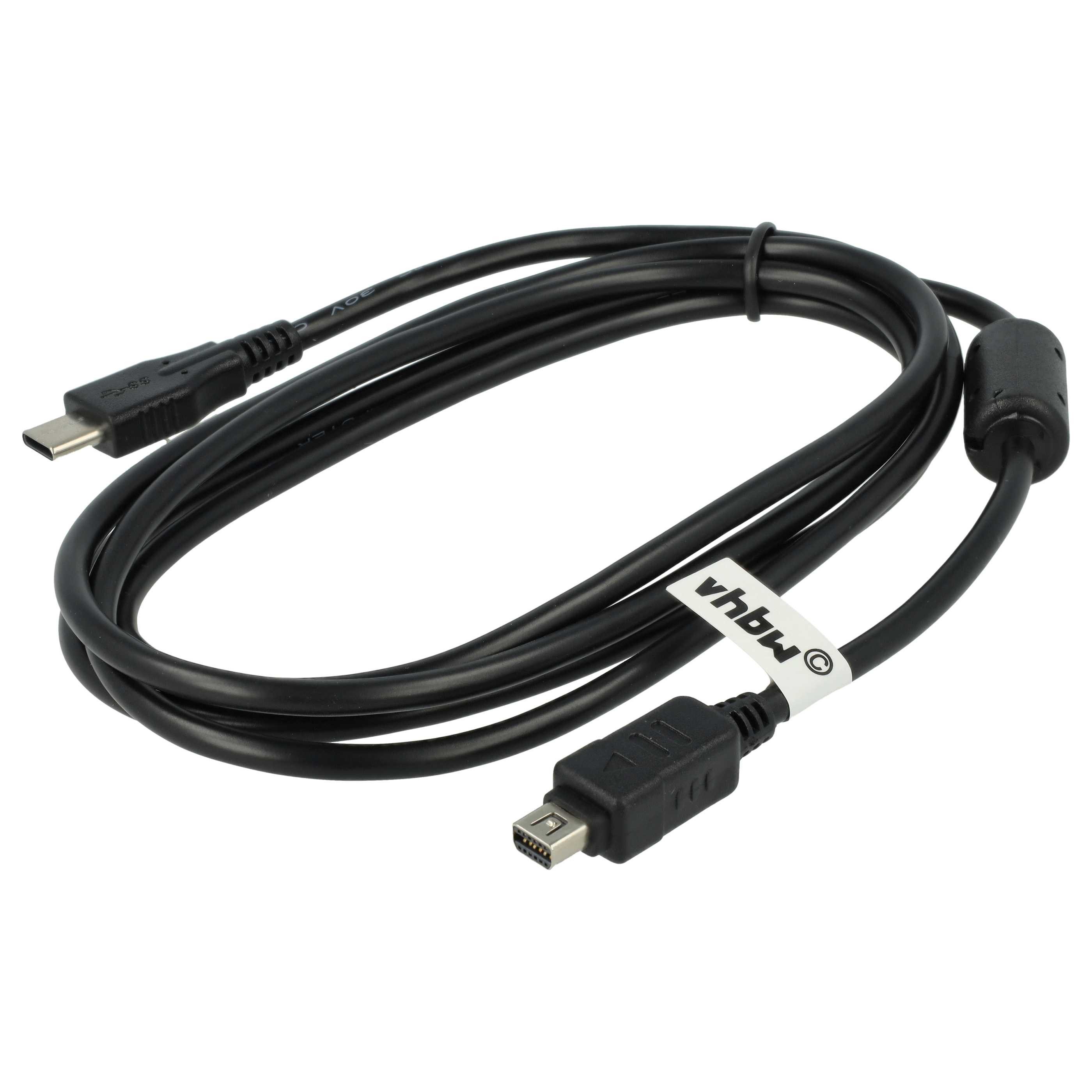 vhbw Ersatz für Olympus CB-USB5, CB-USB8, CB-USB6 für Digitalkamera / USB-Kabel