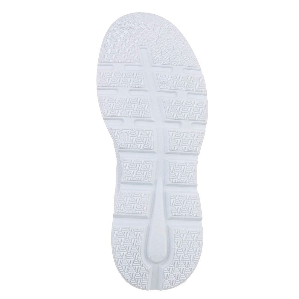 Coolwalk Herren Slip-On Sneaker Knit mit Profilsohle Slipper (91563616) Flach Sneakers in Weiß