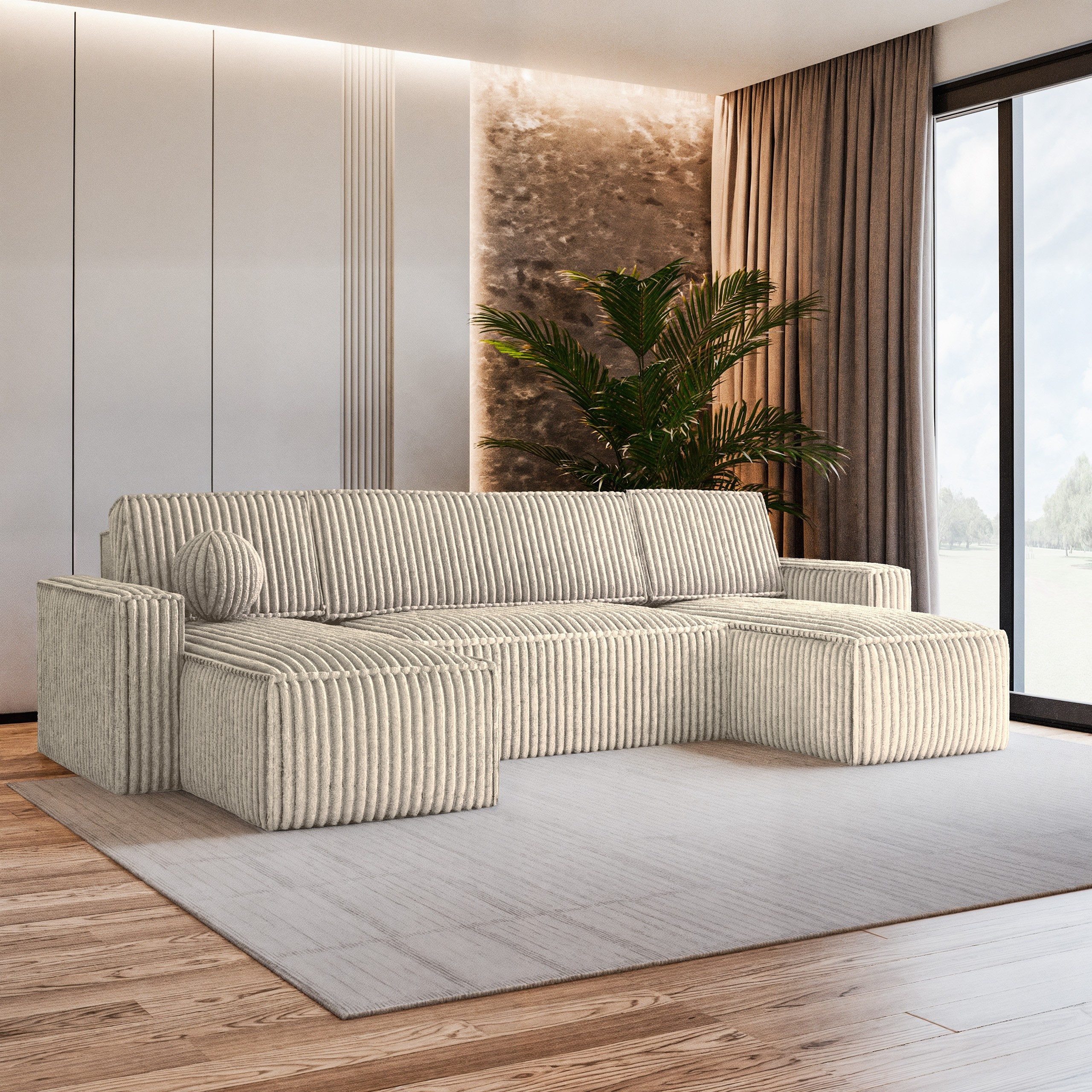 Masseno Ecksofa PESANO mit Schlaffunktion U-Form, günstig online kaufen