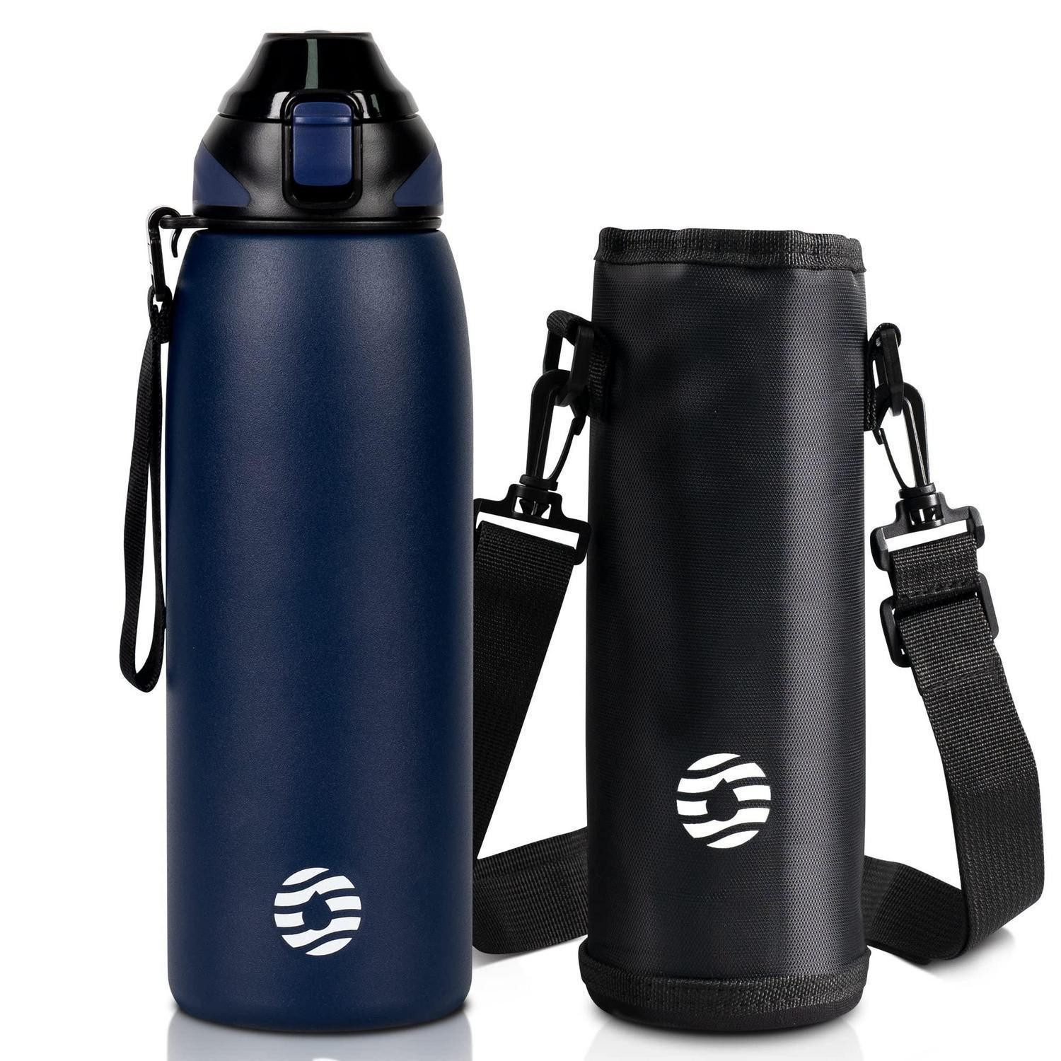 LuxusKollektion Thermoflasche Trinkflasche Edelstahl 1L auslaufsicher