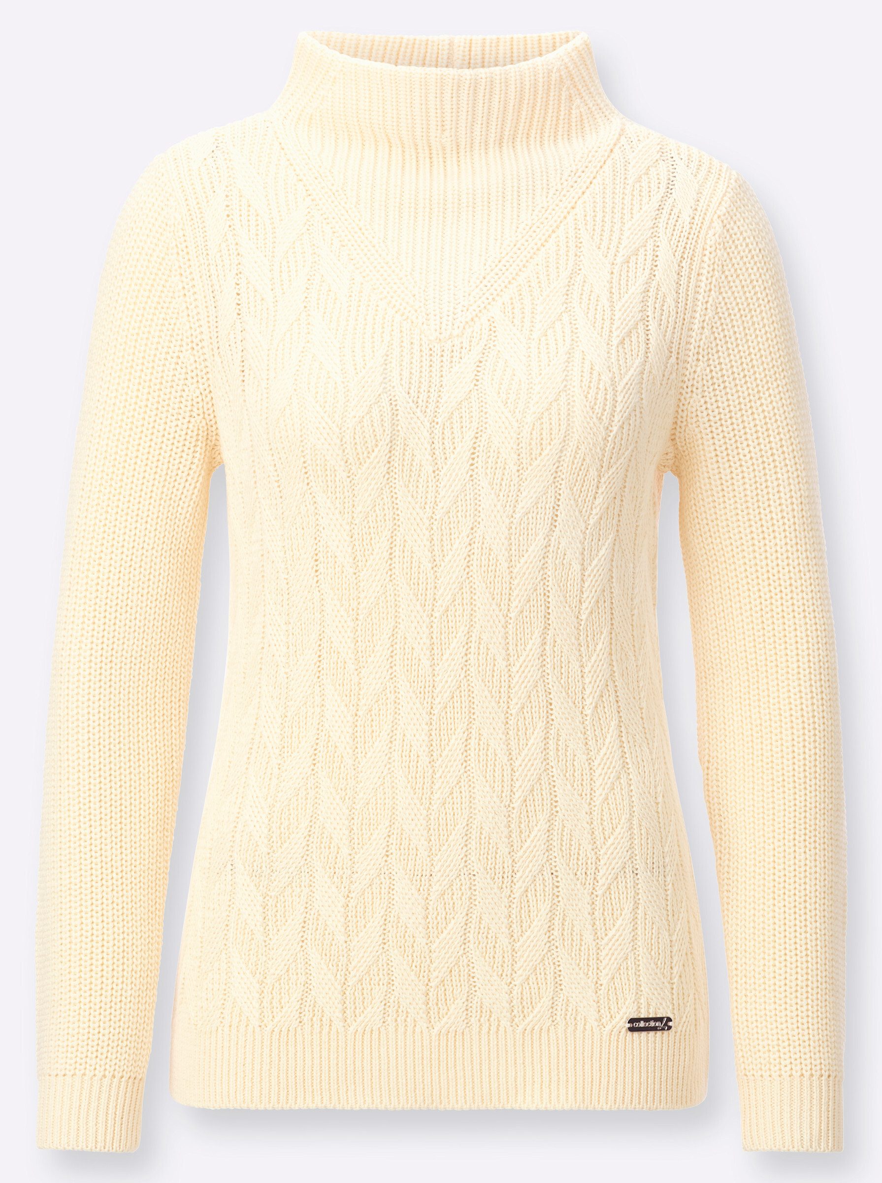 Witt Strickpullover Langarm-Pullover Langarm Struktur