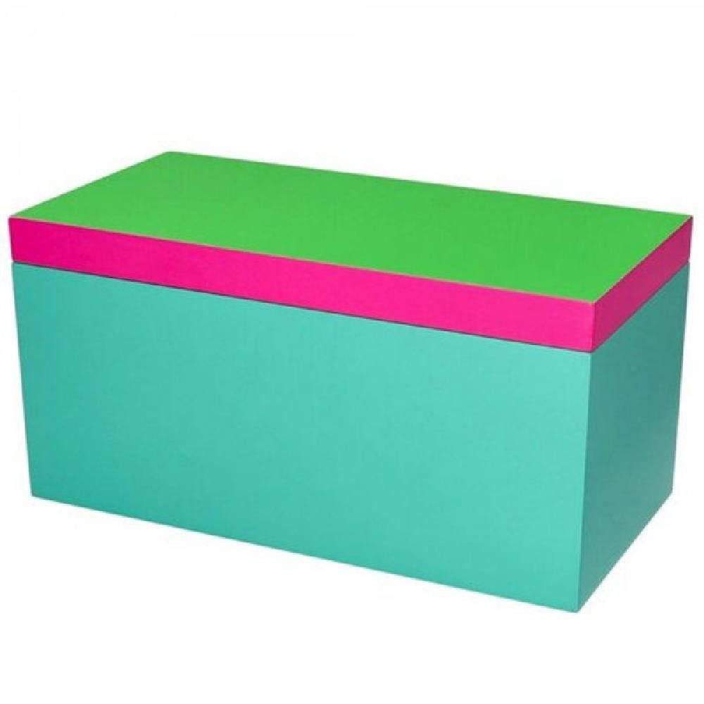 Giftcompany Aufbewahrungsbox Aufbewahrungsbox Neo Rechteckig Grün Türkis Pink (13x26x13cm)