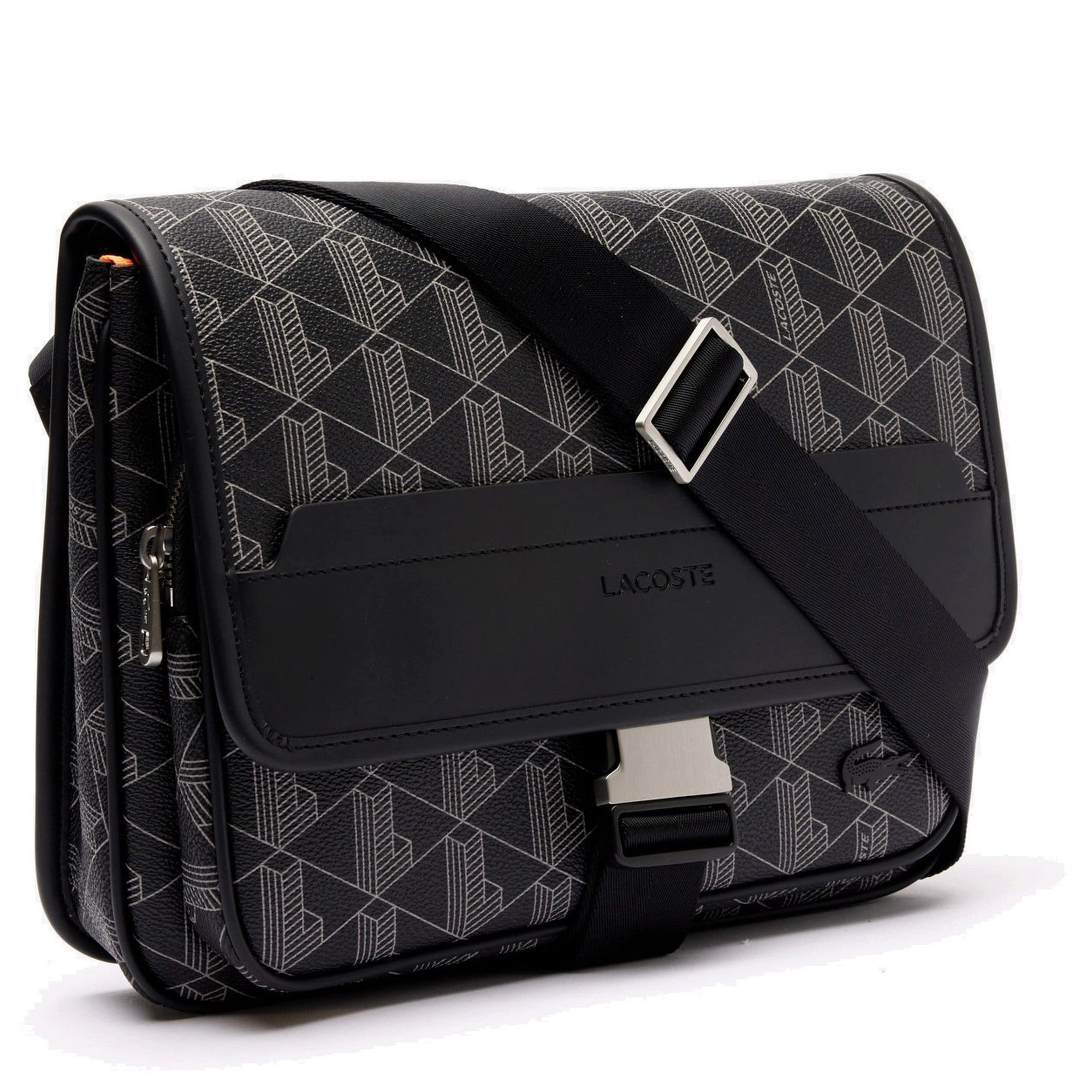 Lacoste Umhängetasche The Blend Messenger - Umhängetasche L 29 cm (monogram noir gris)