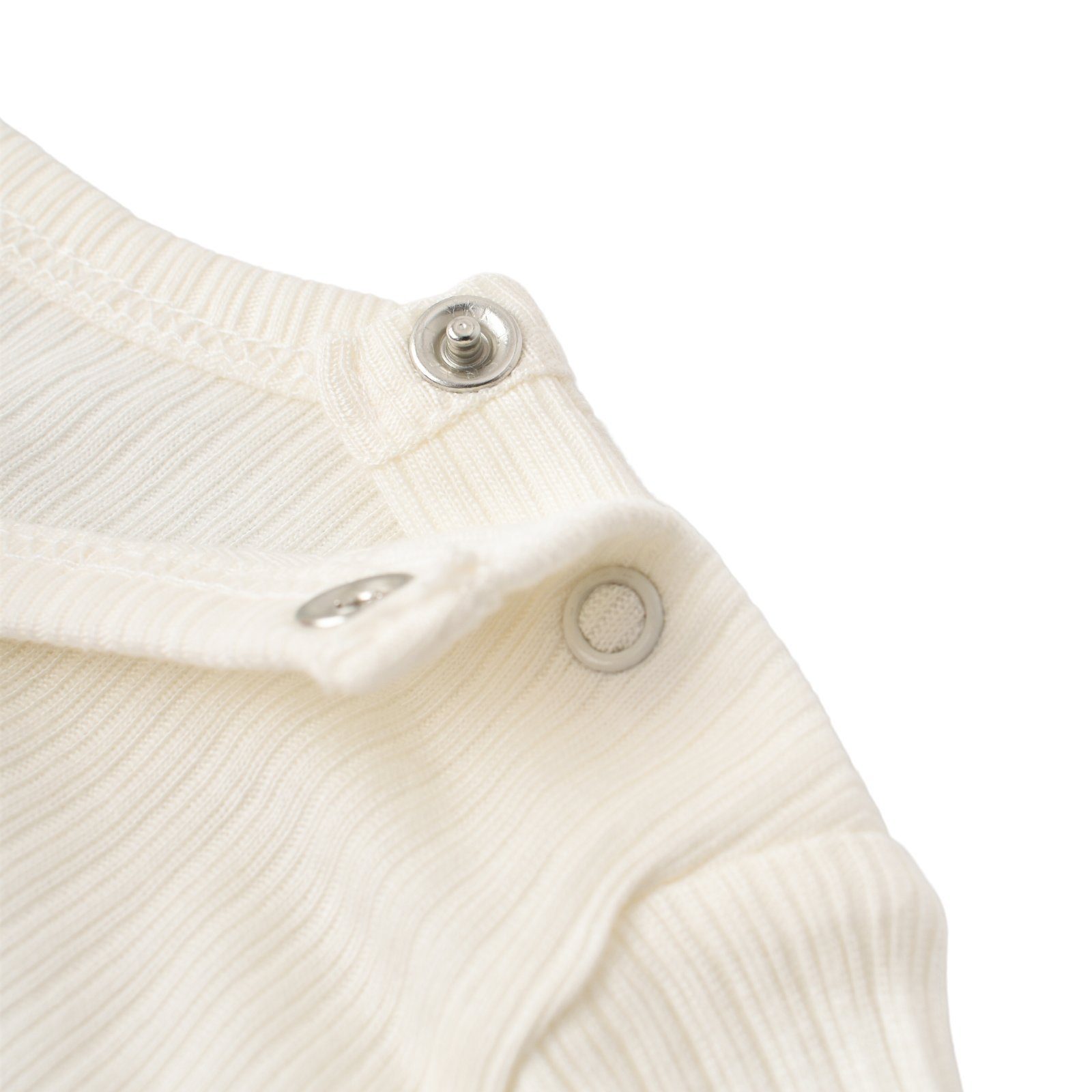 biorganic Pyjama Größe 2 Set & Shirt Jungen Soft (Pyjama-Set, Hose 50% Hose) Bio-Baumwolle Modal 62-80 und gerippte Langarmshirt tlg., Modal ecru Mädchen Baby 50% Unisex + Textilstruktur, für