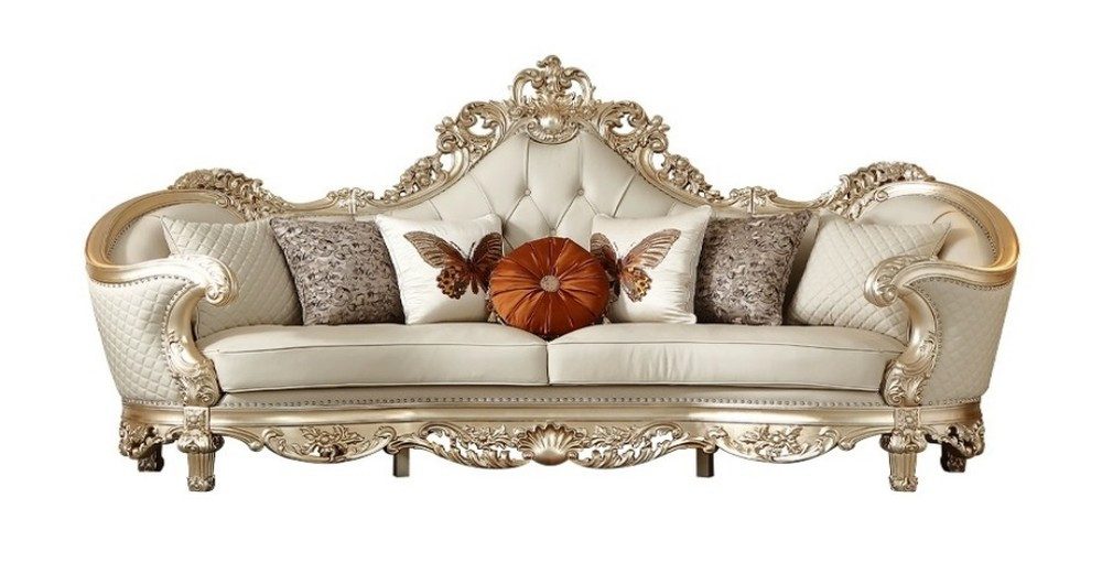 JVmoebel 4-Sitzer Exklusives 4-Sitzer Designer Ledersofa für Wohnzimmer, 1 Teile, Made in Europa