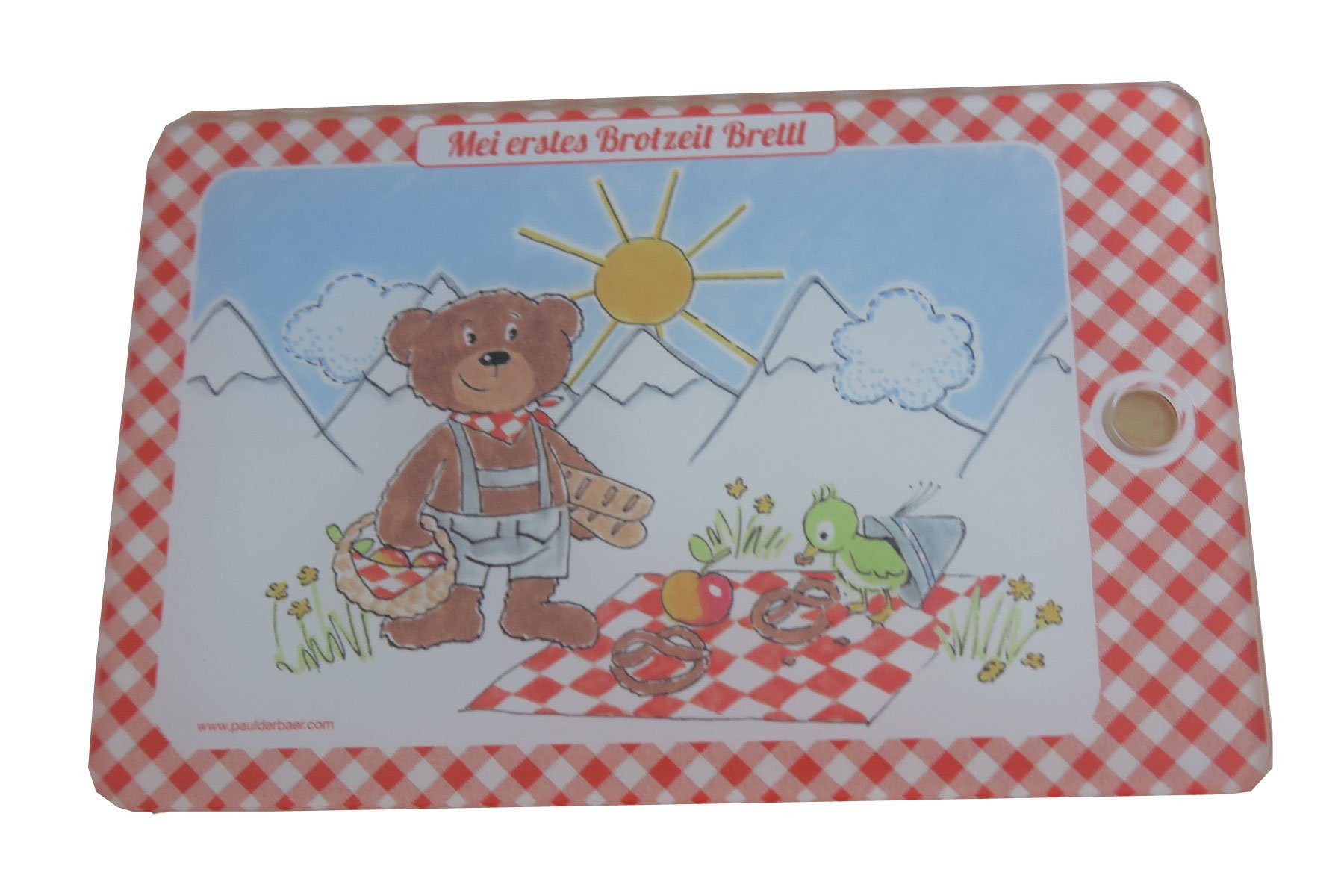 Steinnacher Bärbel Lunchbox 2er Set Brotdose und Brettchen Mei erste Brotzeit rot, Kunststoff, (Brotdose und Brettchen)