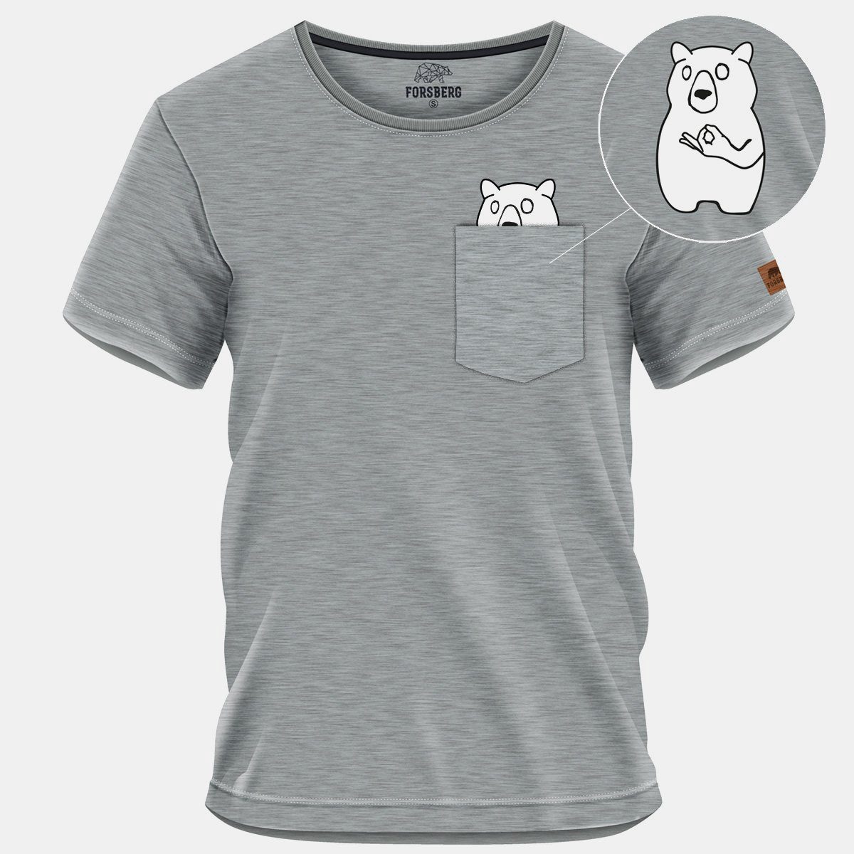 FORSBERG T-Shirt Halvarson mit Brusttasche günstig online kaufen