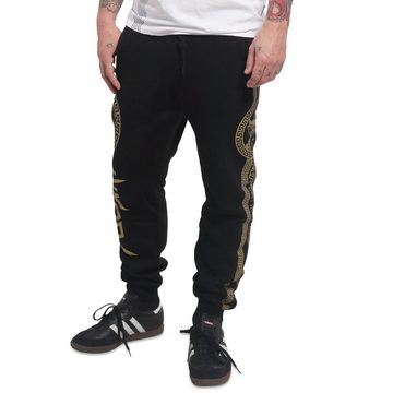 YAKUZA Jogginghose VIP Team mit goldenem Metallic-Print