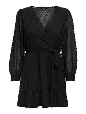 ONLY Wickelkleid ONLTIVA L/S DOBBY FAKE WRAP DRESS WVN