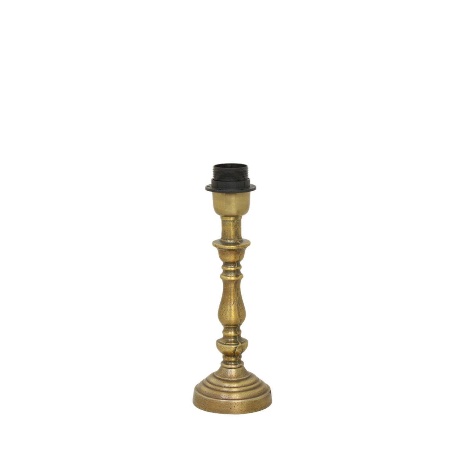 Ø9x22 Lampenfuß cm Living & Tischleuchte Light Antik Bronze Roh HELGA