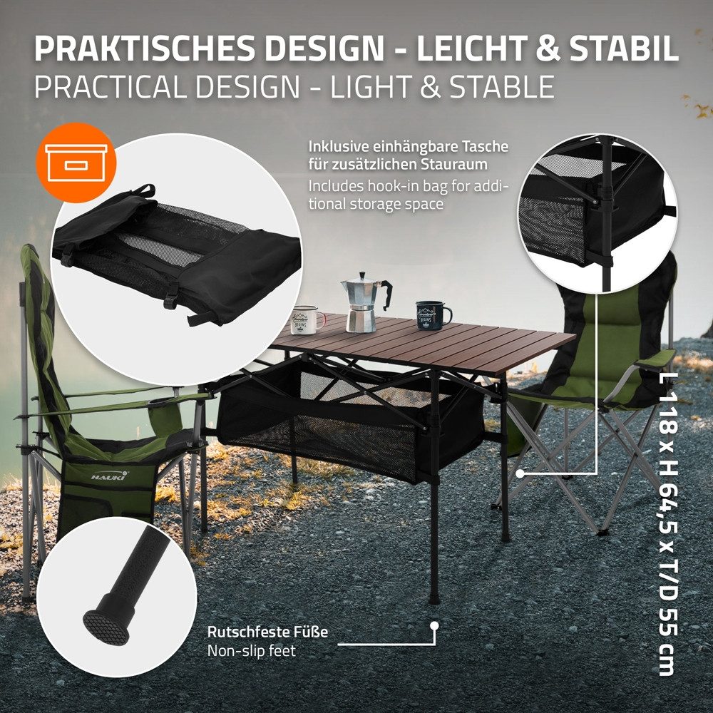 Hauki Campingtisch Campingmöbel Set für 2 günstig online kaufen