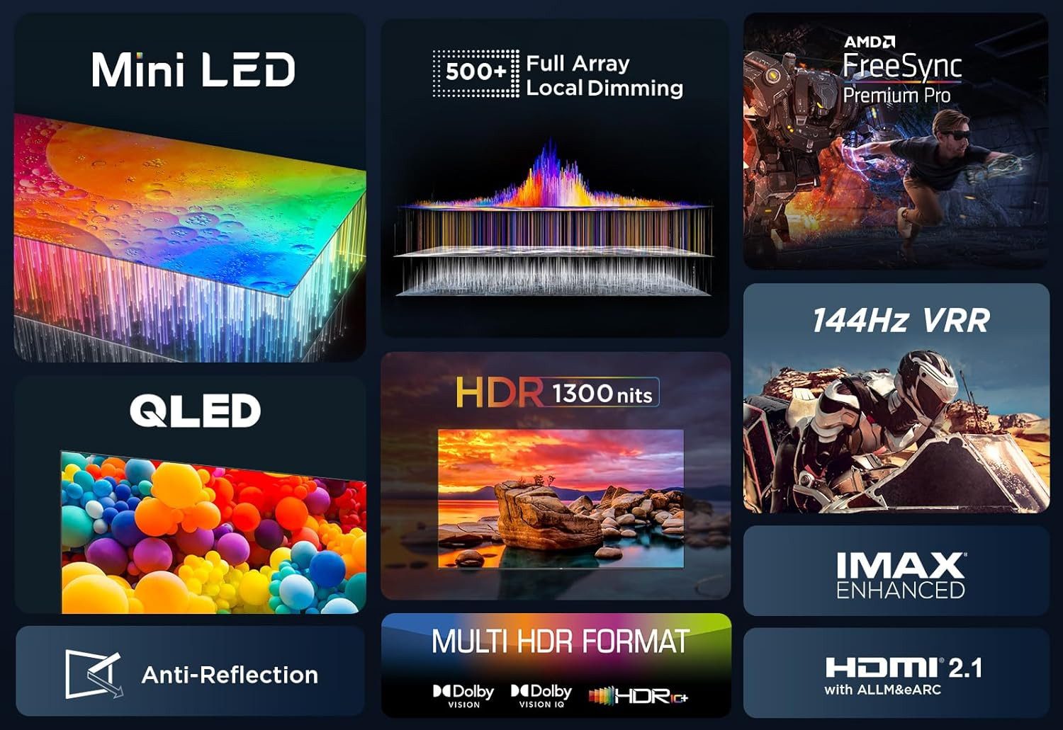 TCL 65C803GX1 Mini-LED-Fernseher (164 cm...