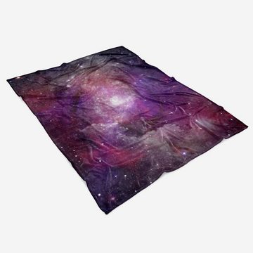 Sinus Art Handtücher Handtuch Strandhandtuch Saunatuch Kuscheldecke mit Fotomotiv Universum Galaxie, Baumwolle-Polyester-Mix (1-St), Handtuch