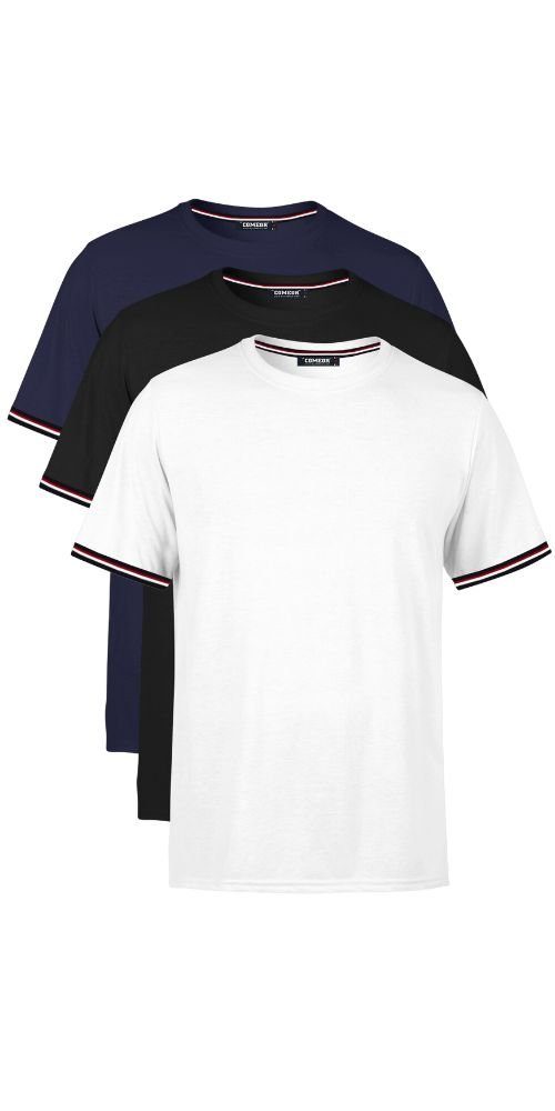 COMEOR T-Shirt Basic Herren Kurzarm Rundhalls günstig online kaufen