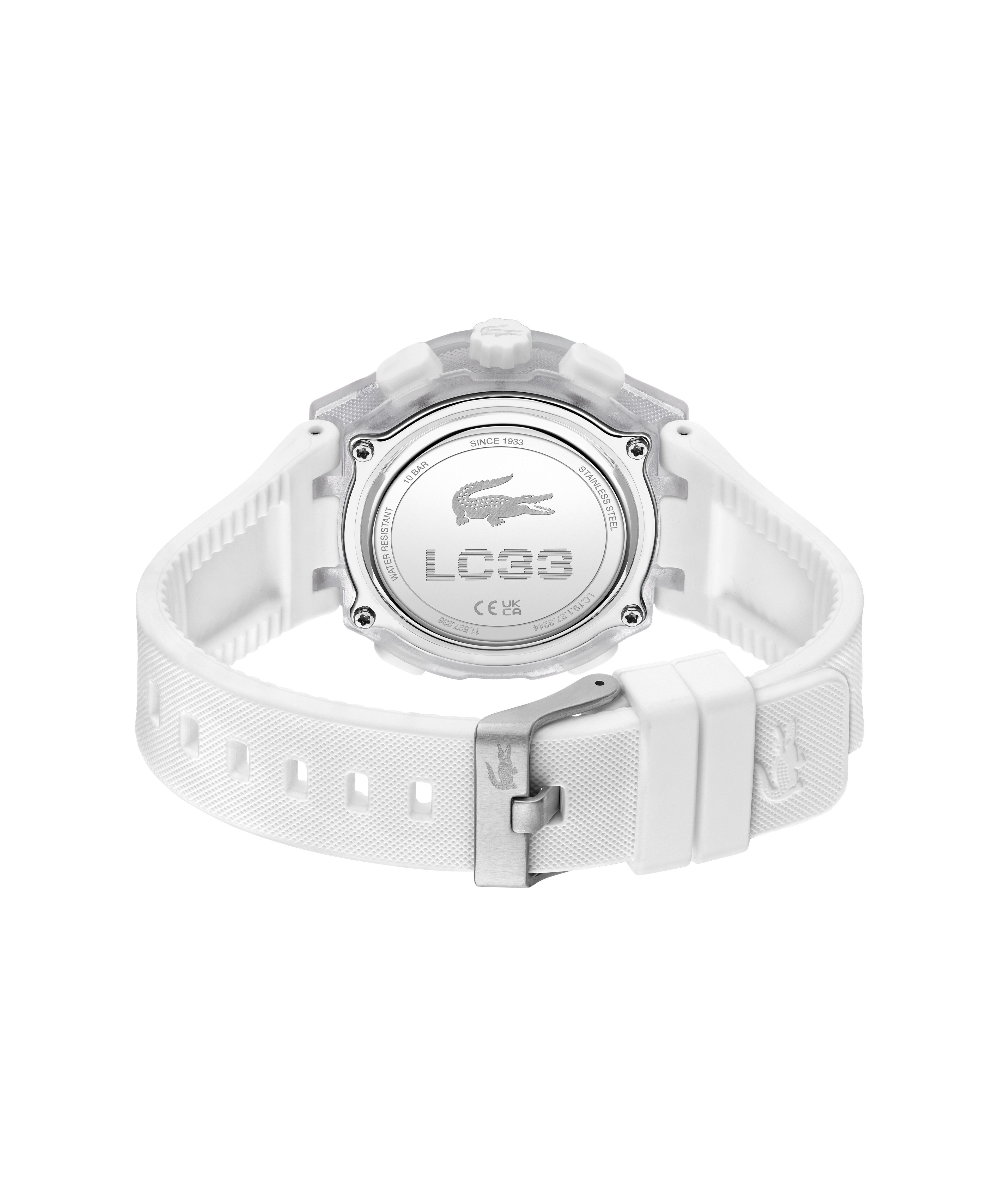 Lacoste Digitaluhr LC33 2001493, Quarzuhr, Armbanduhr, Damenuhr, Herrenuhr, Silikonarmband, analog