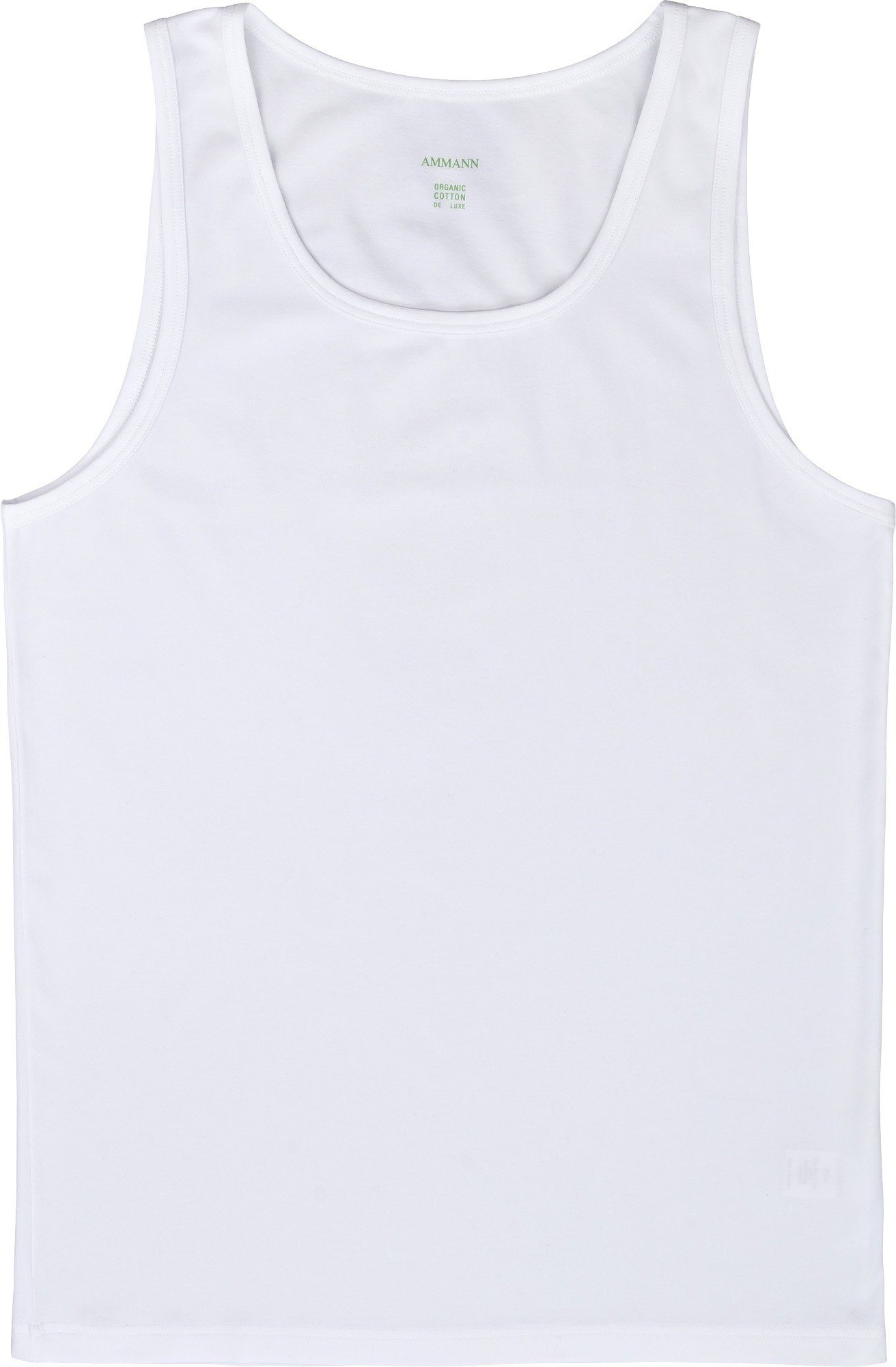 Ammann Unterhemd Bio Herren-Unterhemd Single-Jersey Uni weiß