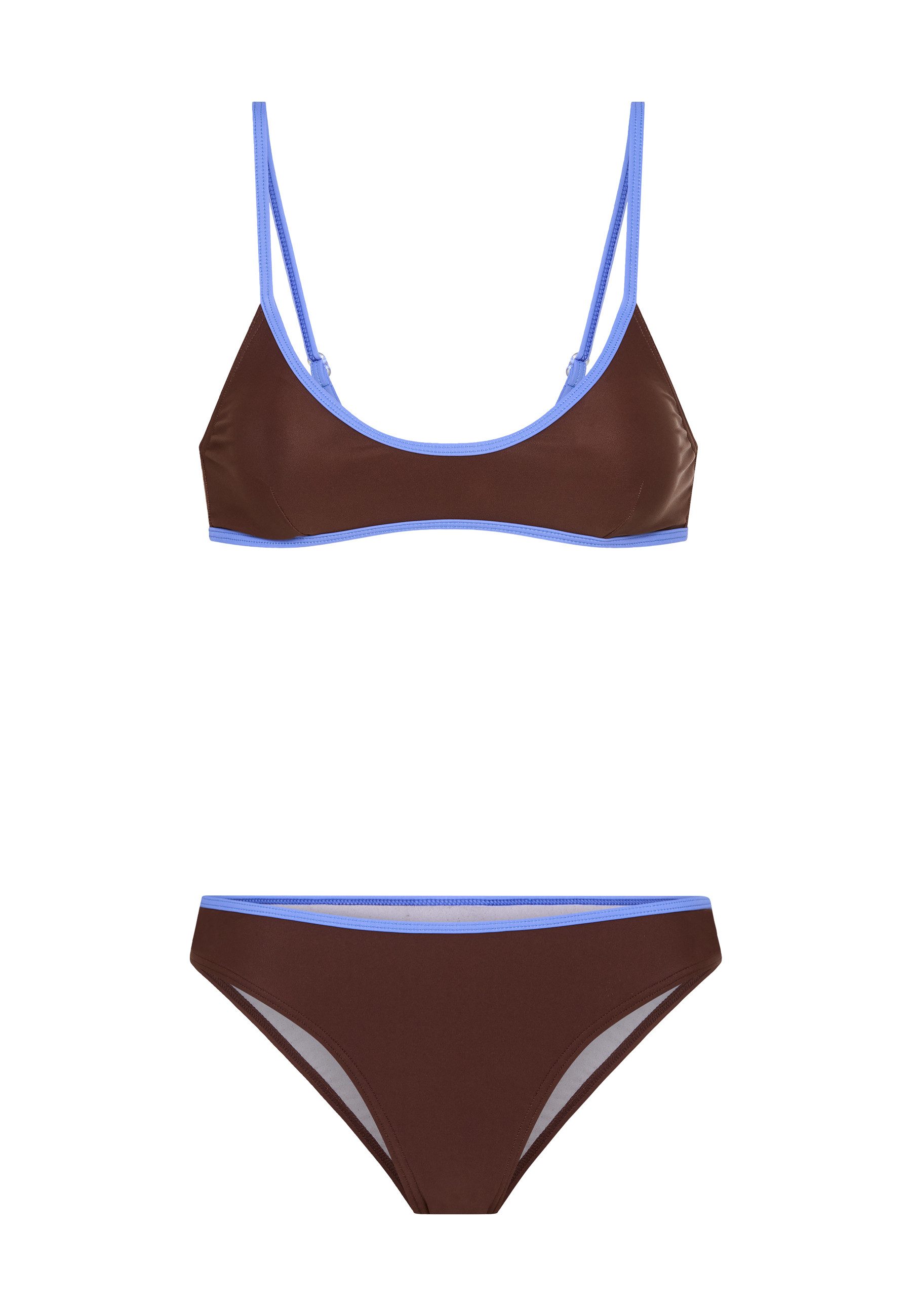 LSCN by LASCANA Bustier-Bikini mit farblich abgesetztem Binding