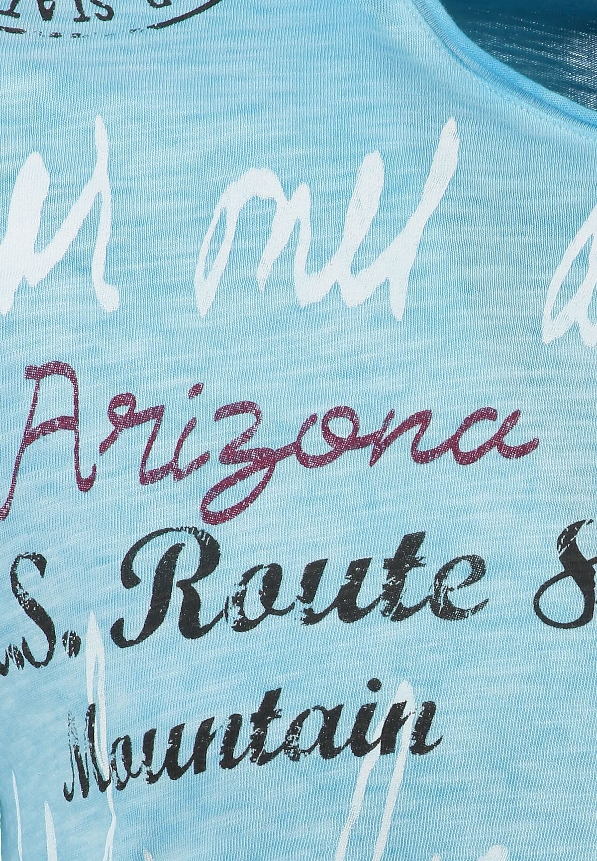 Key Largo T-Shirt Ridge USA Arizona Biker Print Motiv vintage Look MT00668 Rundhalsauschnitt bedruckt kurzarm slim fit