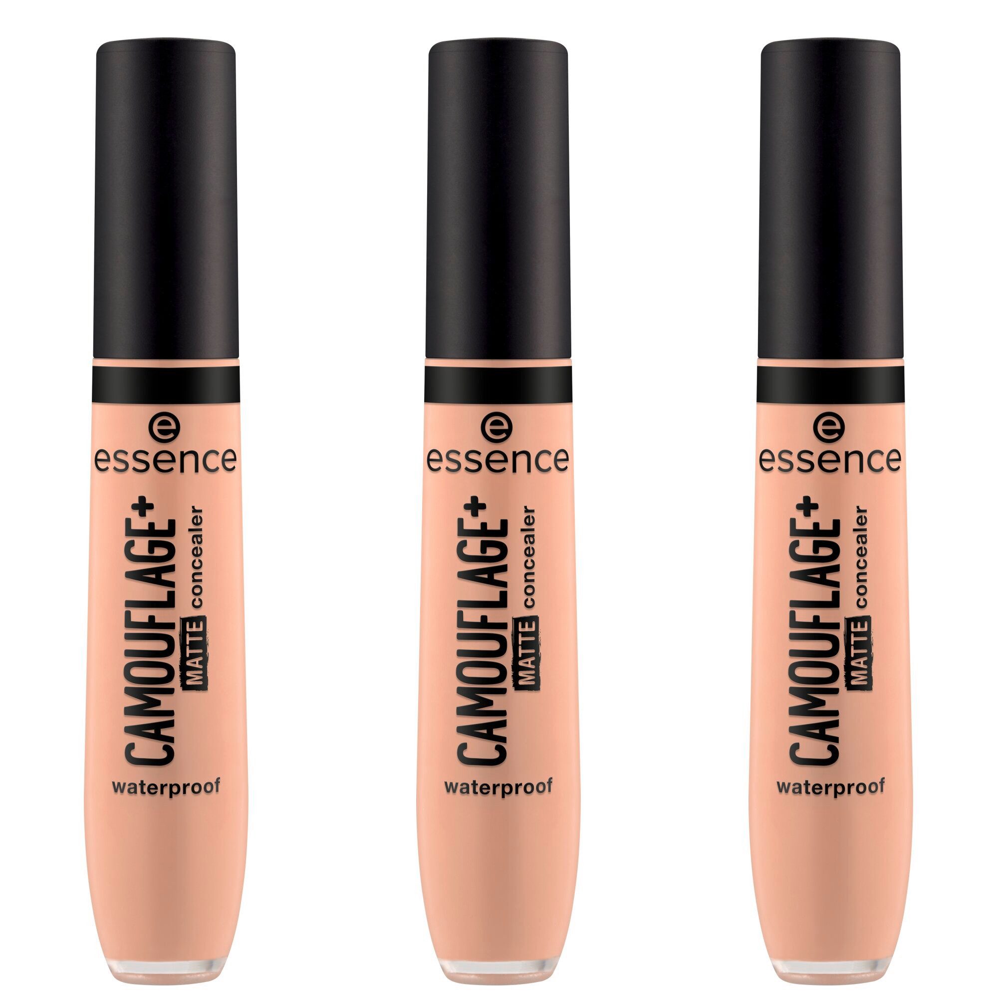 Essence Тональный крем CAMOUFLAGE+ MATTE concealer, 3-tlg., 3-tlg., hohe Deckkraft, mattierend, alle Hauttypen