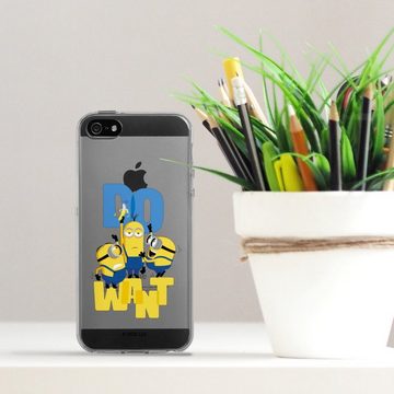 DeinDesign Handyhülle Minions Banane Film Minions Do Want, Apple iPhone 5 Silikon Hülle Bumper Case Handy Schutzhülle